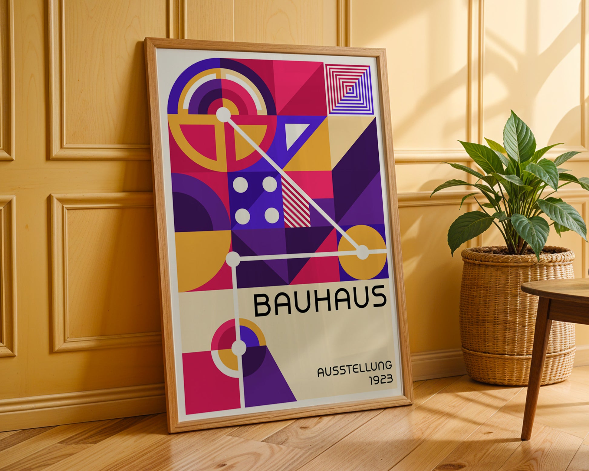 Bauhaus Colorful Geometrics Poster A23 - GroovyGrove