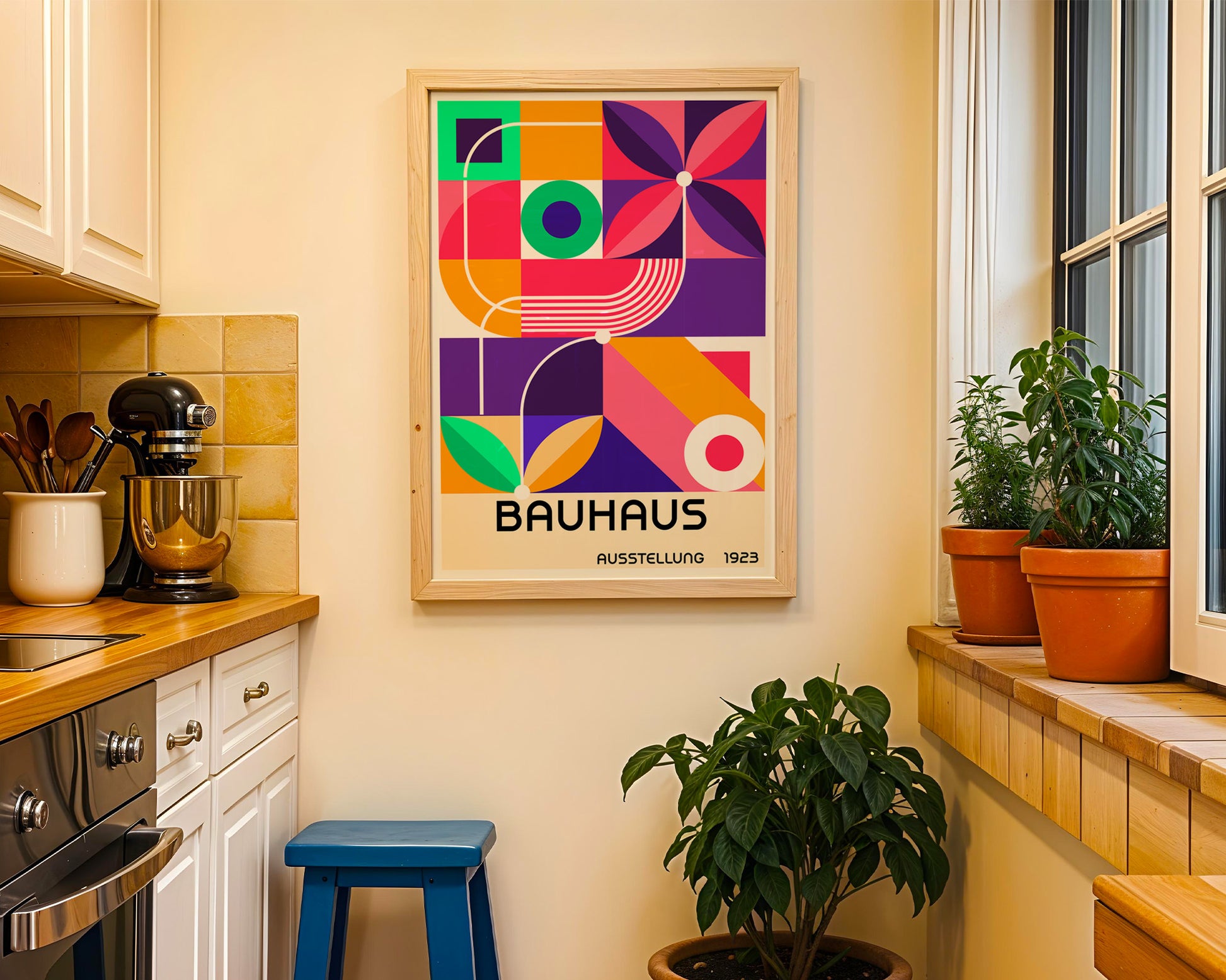 Bauhaus Colorful Geometrics Poster A24 - GroovyGrove