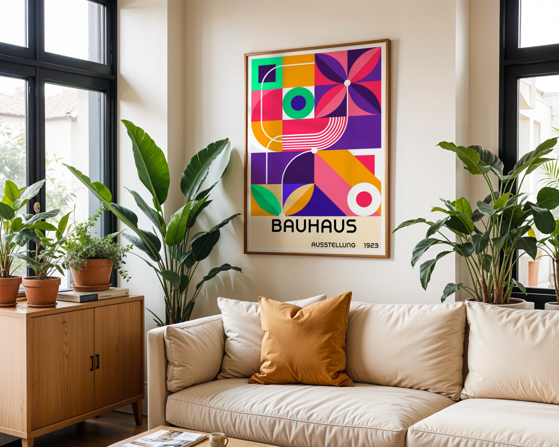 Bauhaus Colorful Geometrics Poster A24 - GroovyGrove