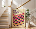 Bauhaus Multicolor Stripes Poster A25 - GroovyGrove