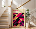 Retro Multicolor Geometric Bauhaus Poster A27 - GroovyGrove