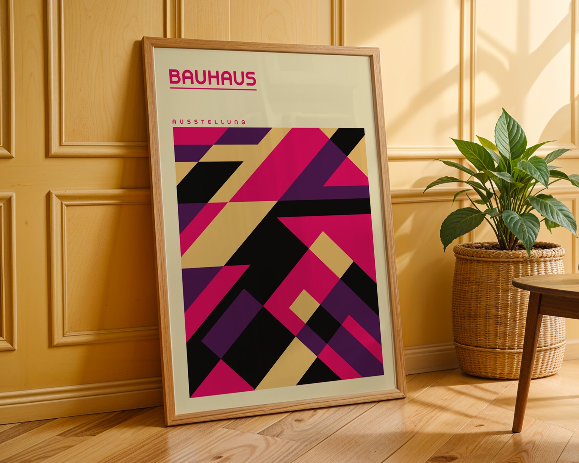 Retro Multicolor Geometric Bauhaus Poster A27 - GroovyGrove