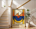 Retro Multicolor Geometric Bauhaus Poster A28 - GroovyGrove