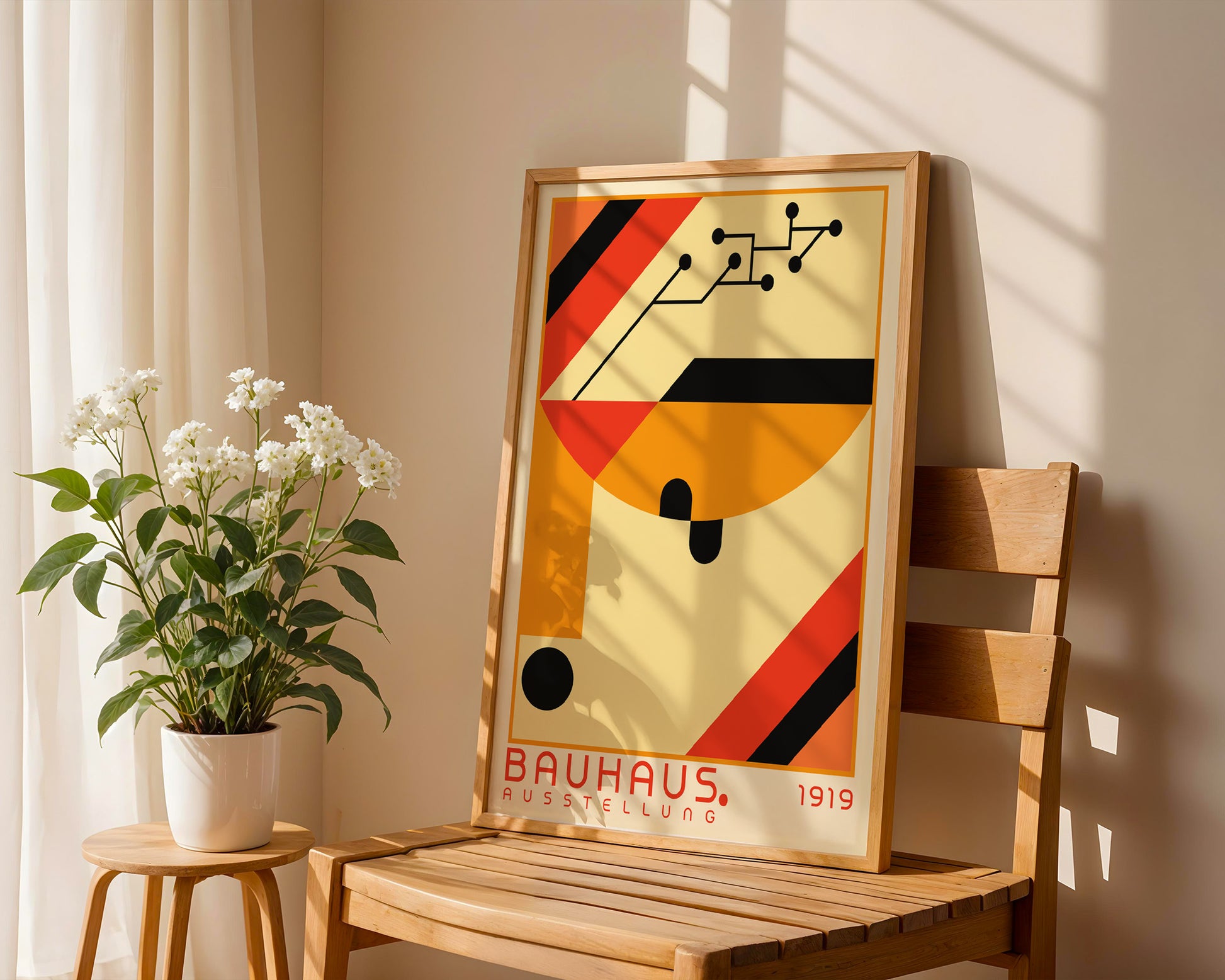 Retro Multicolor Geometric Bauhaus Poster A29 - GroovyGrove