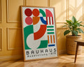 White Geometric Bauhaus Poster A30 - GroovyGrove