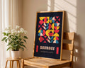 Black Geometric Bauhaus Poster A31 - GroovyGrove