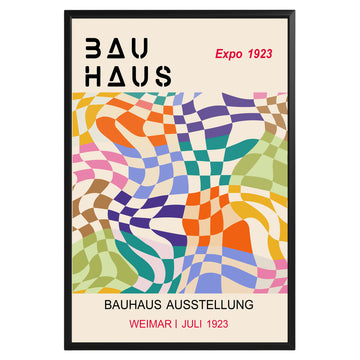 Multicolor Optical Art Bauhaus Poster A36 - GroovyGrove