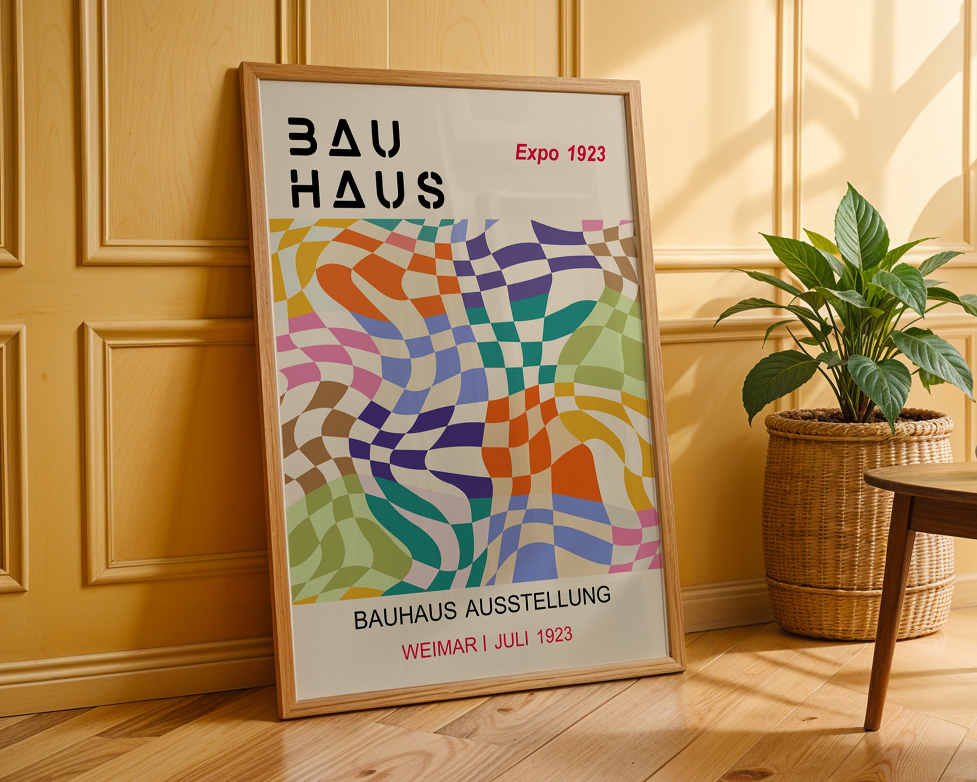 Multicolor Optical Art Bauhaus Poster A36 - GroovyGrove