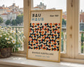 Black Orange Circle Pattern Bauhaus Poster A38 - GroovyGrove