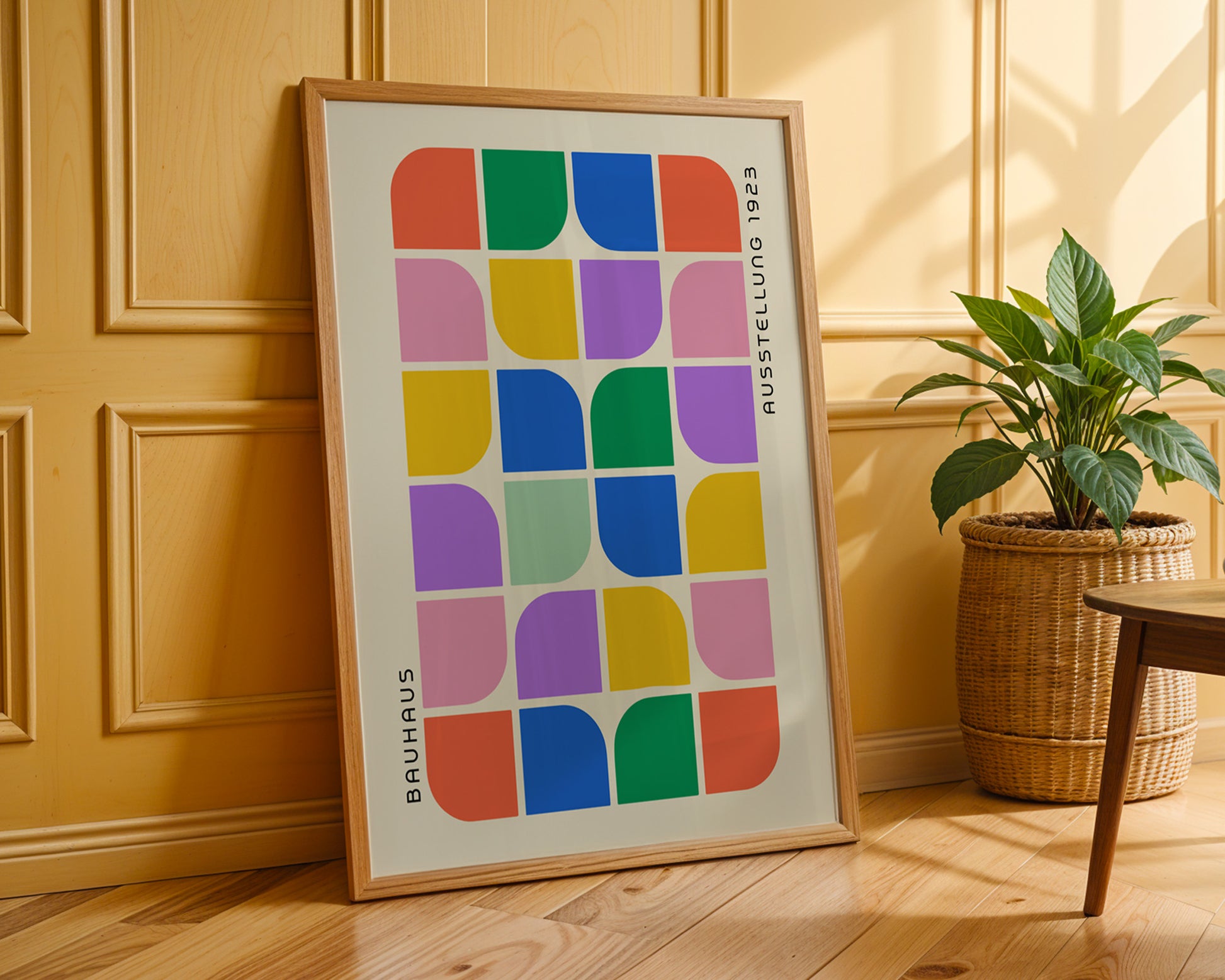 Bauhaus Ausstellung Geometric Colorful Poster A3 - GroovyGrove