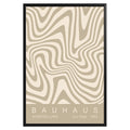 Retro Wavy Stripes Bauhaus Poster A42 - GroovyGrove