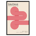 Red Lines Minimalist Bauhaus Poster A49 - GroovyGrove