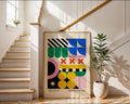 Bauhaus Ausstellung Geometric Colorful Poster A4 - GroovyGrove