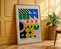 Bauhaus Ausstellung Geometric Colorful Poster A4 - GroovyGrove