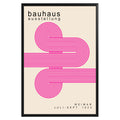 Pink Lines Minimalist Bauhaus Poster A51 - GroovyGrove