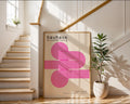 Pink Lines Minimalist Bauhaus Poster A51 - GroovyGrove