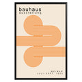 Orange Lines Minimalist Bauhaus Poster A52 - GroovyGrove