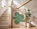 Green Lines Minimalist Bauhaus Poster A53 - GroovyGrove