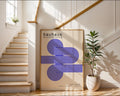 Purple Lines Minimalist Bauhaus Poster A55 - GroovyGrove