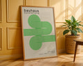 Green Lines Minimalist Bauhaus Poster A56 - GroovyGrove