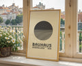 Bauhaus Ausstellung Grayscale Circle Poster A5 - GroovyGrove