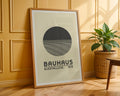 Bauhaus Ausstellung Grayscale Circle Poster A5 - GroovyGrove