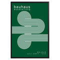 White Blue Lines Minimalist Bauhaus Poster A60 - GroovyGrove