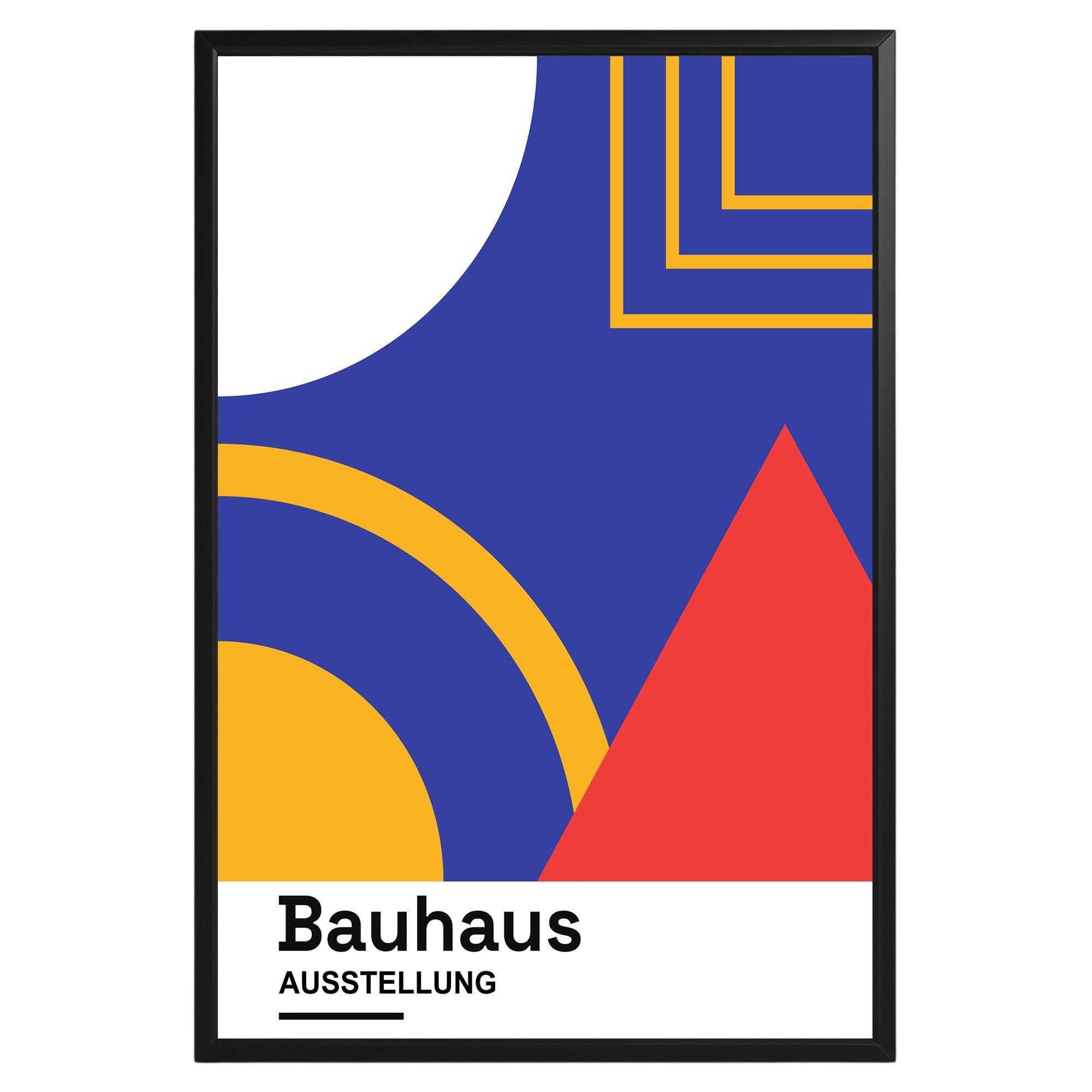 Abstract Geometric Bauhaus Poster A66 - GroovyGrove