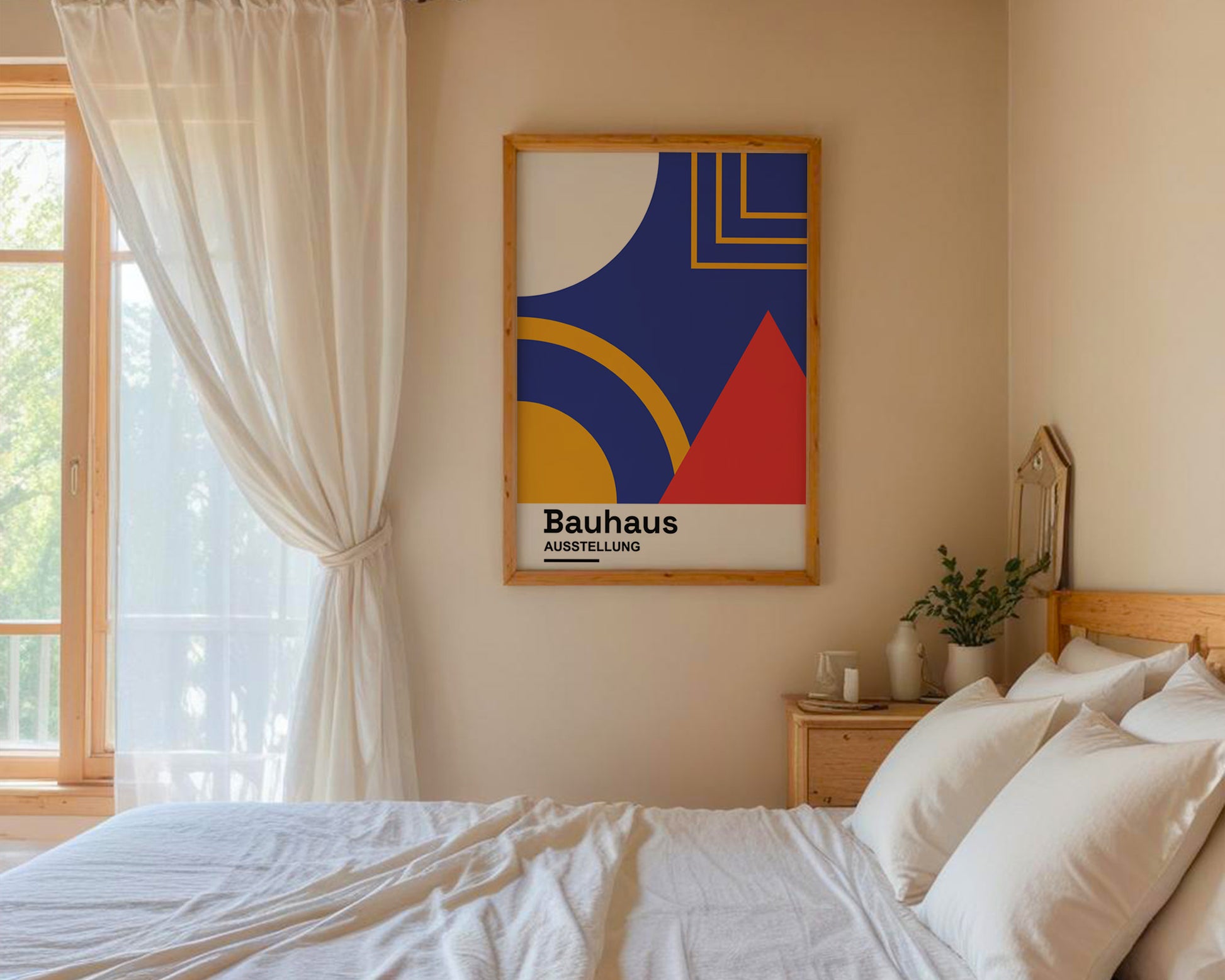 Abstract Geometric Bauhaus Poster A66 - GroovyGrove