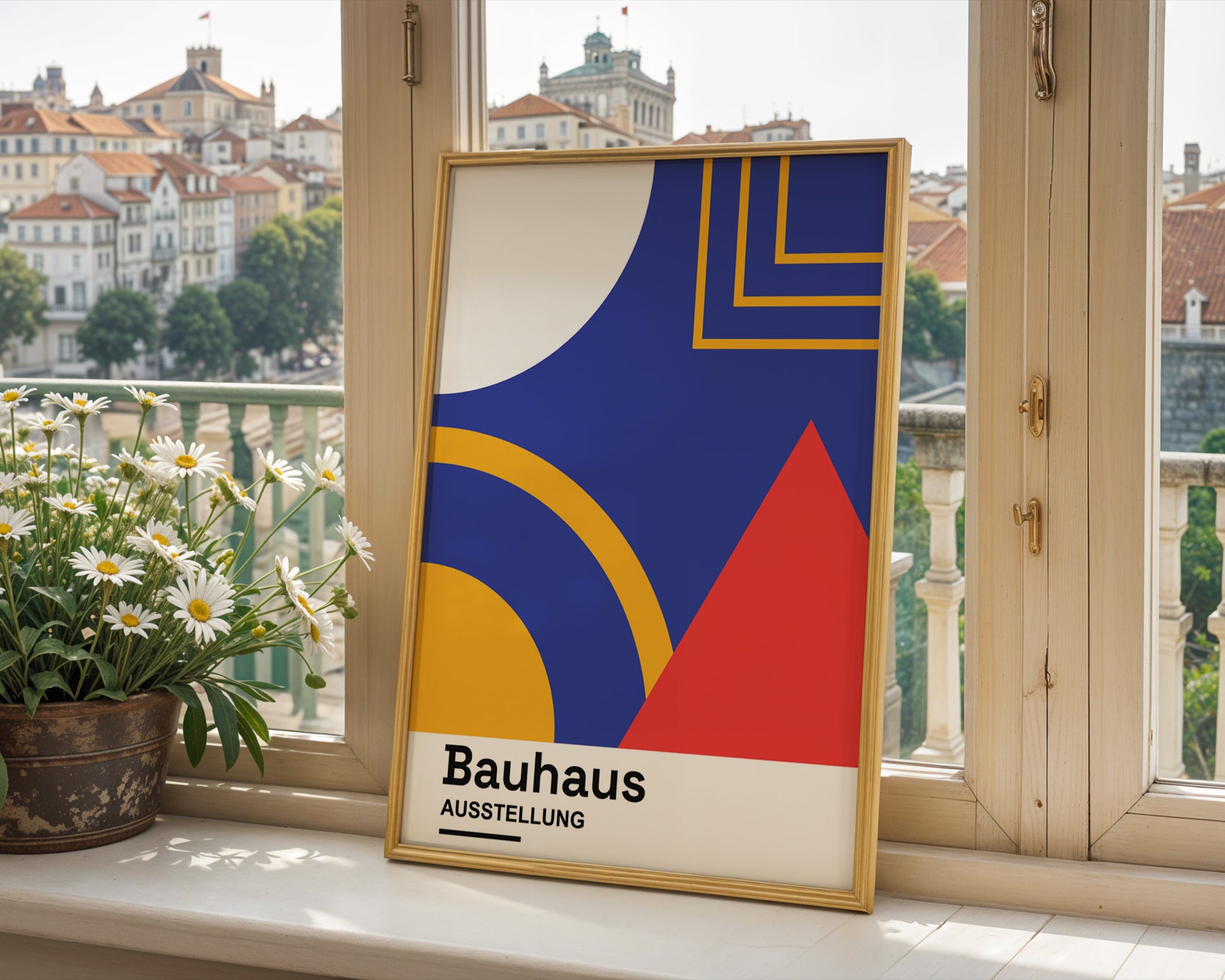 Abstract Geometric Bauhaus Poster A66 - GroovyGrove