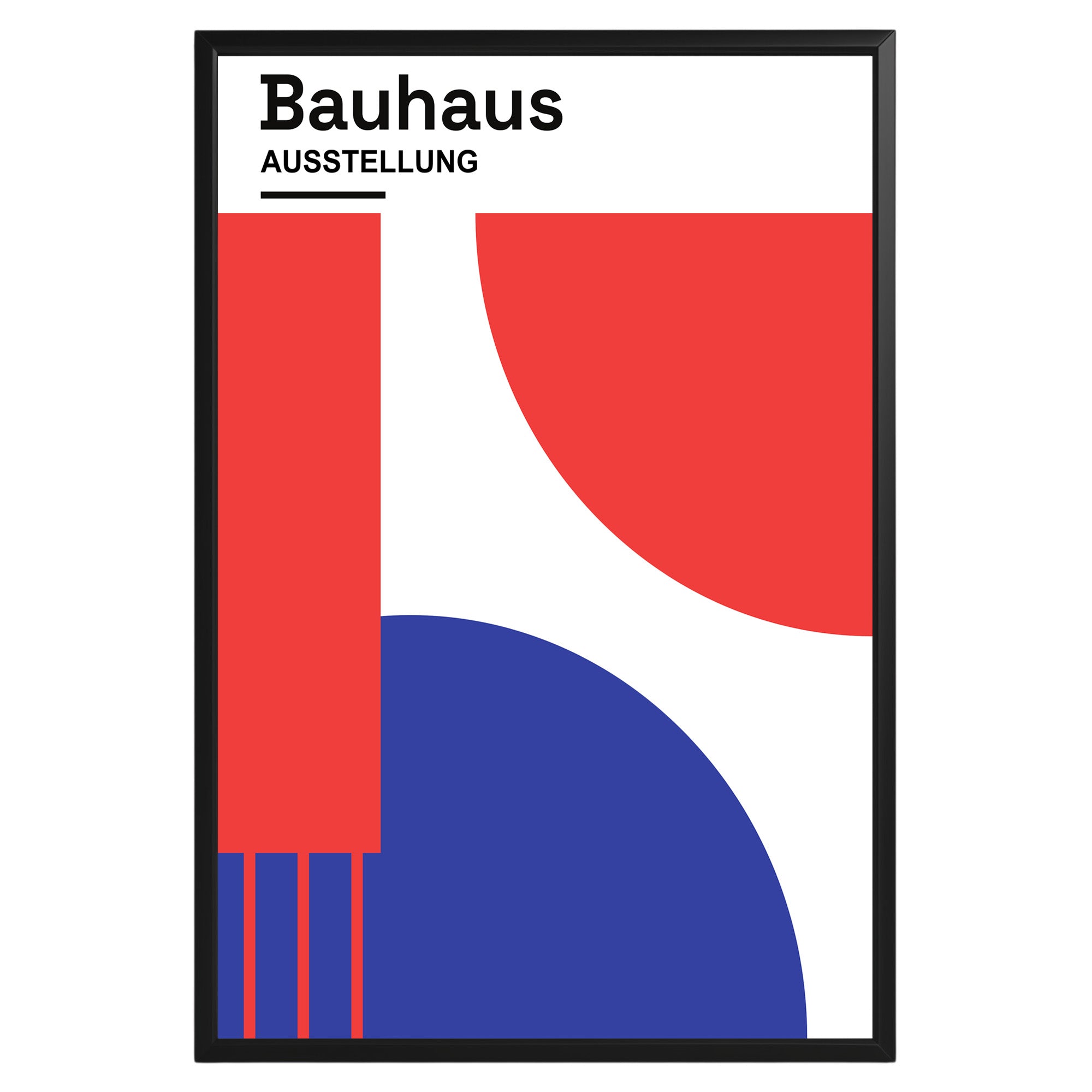 Abstract Geometric Bauhaus Poster A67 - GroovyGrove