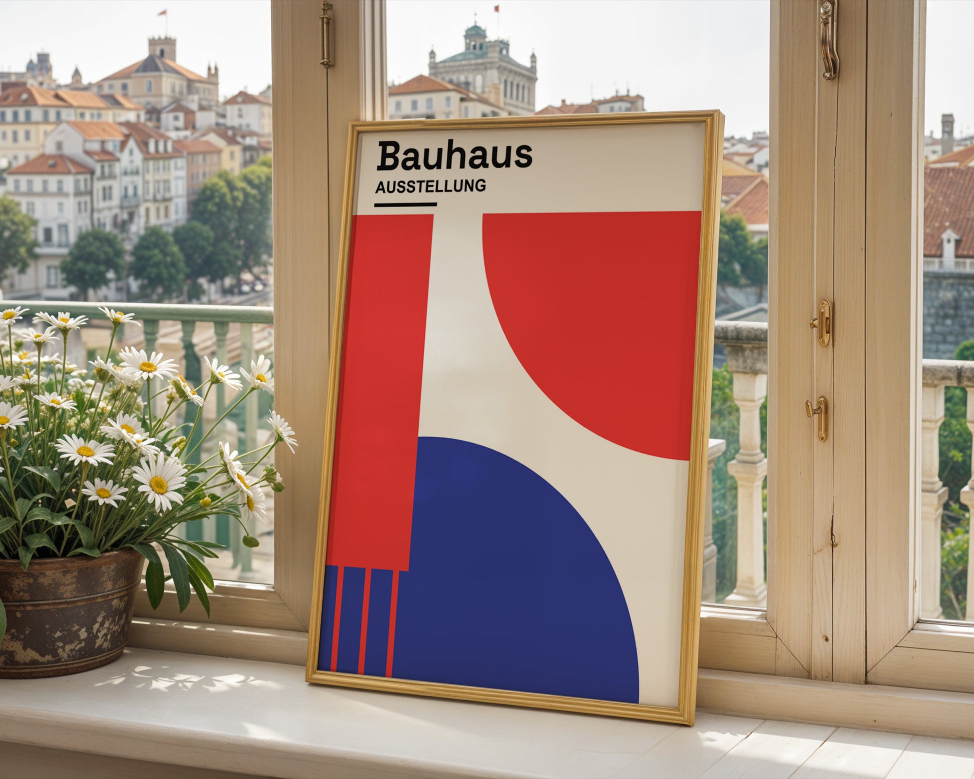 Abstract Geometric Bauhaus Poster A67 - GroovyGrove