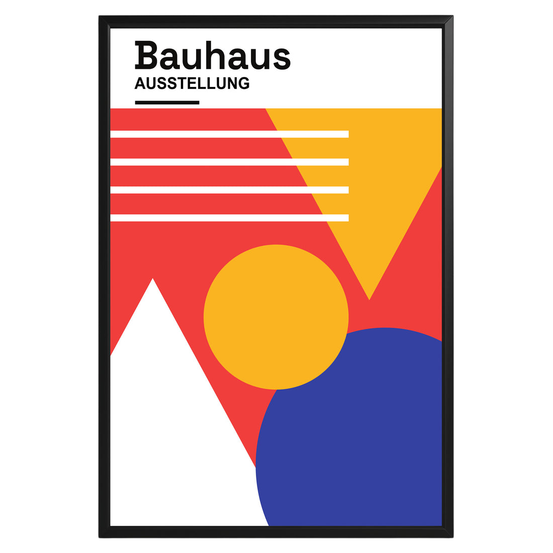 Abstract Geometric Bauhaus Poster A70 - GroovyGrove