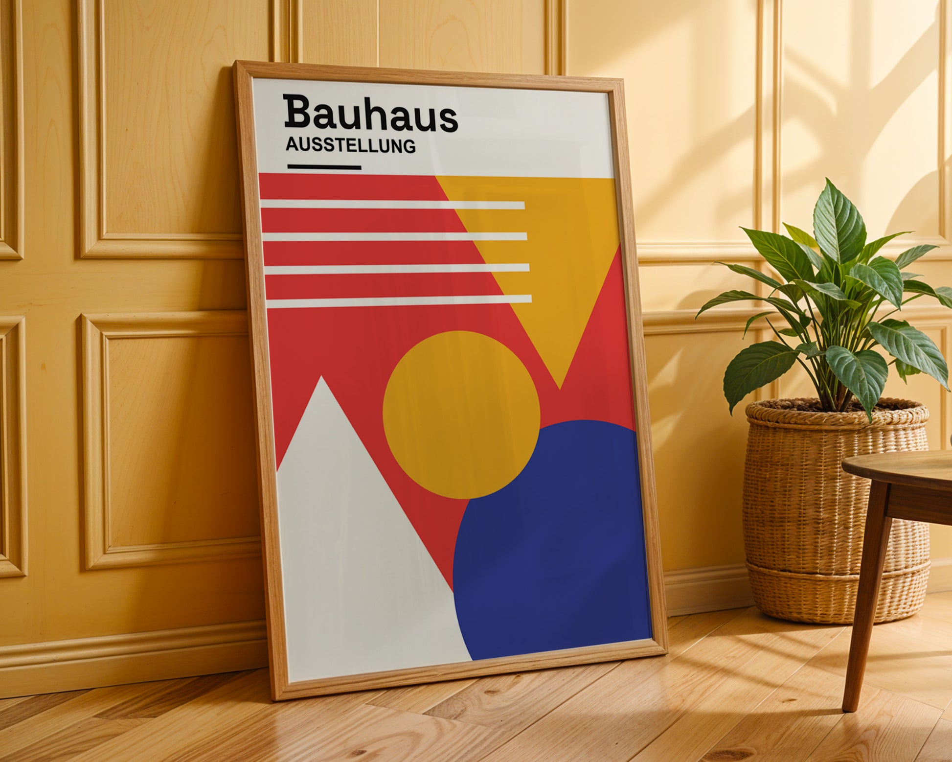 Abstract Geometric Bauhaus Poster A70 - GroovyGrove