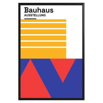 Abstract Geometric Bauhaus Poster A71 - GroovyGrove