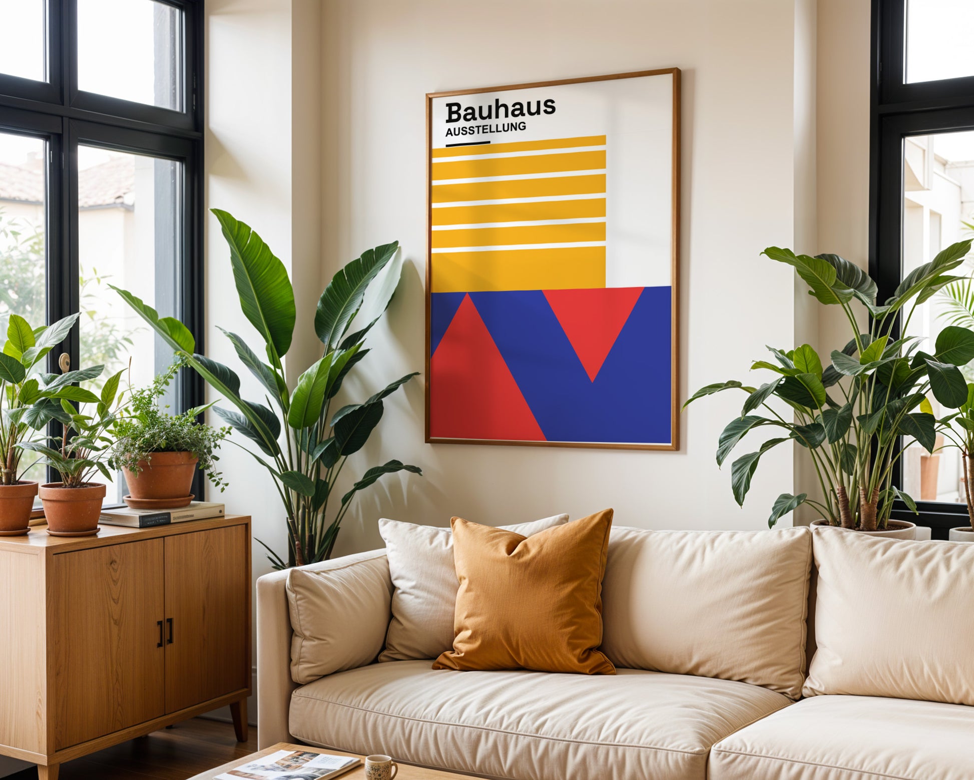 Abstract Geometric Bauhaus Poster A71 - GroovyGrove