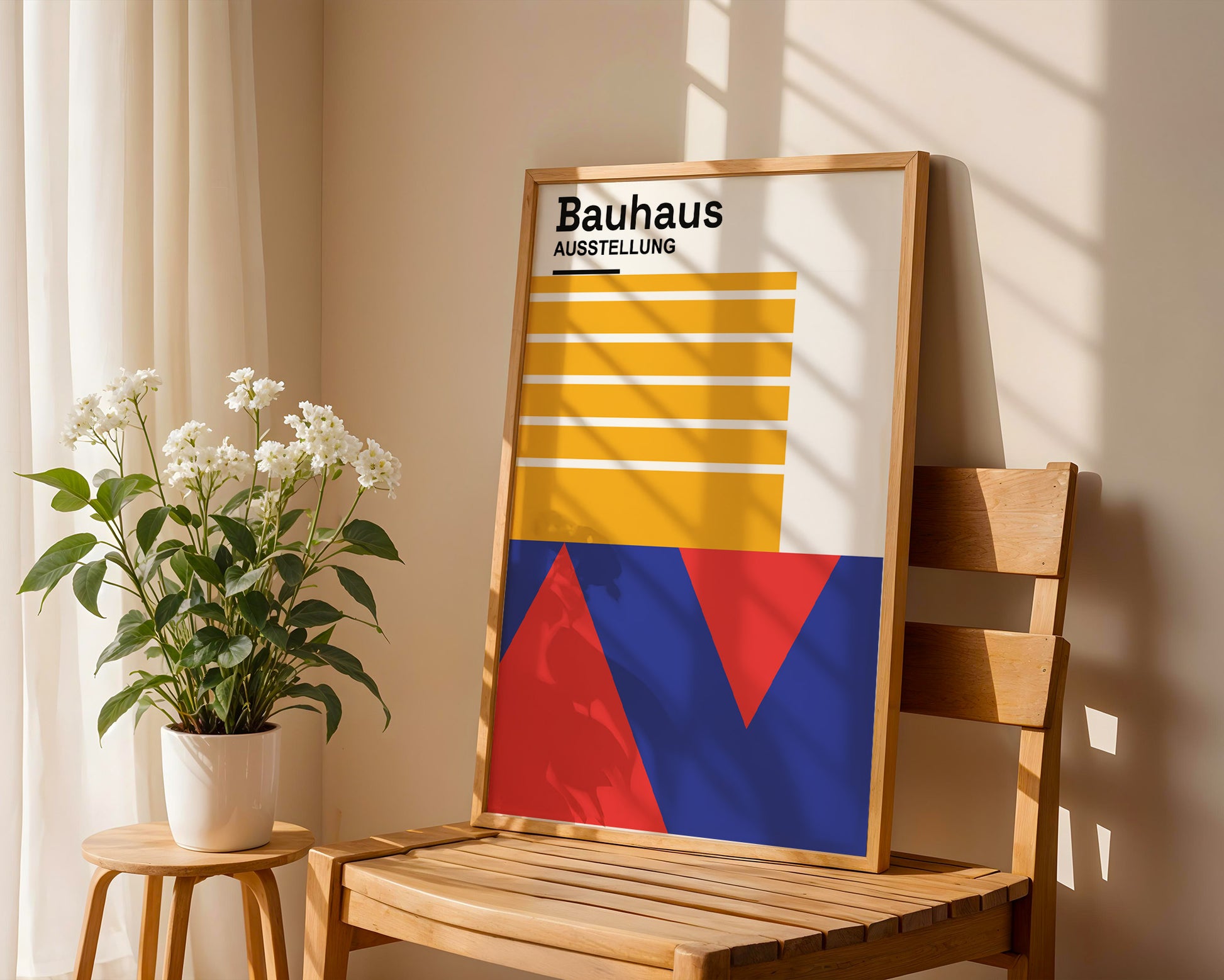 Abstract Geometric Bauhaus Poster A71 - GroovyGrove