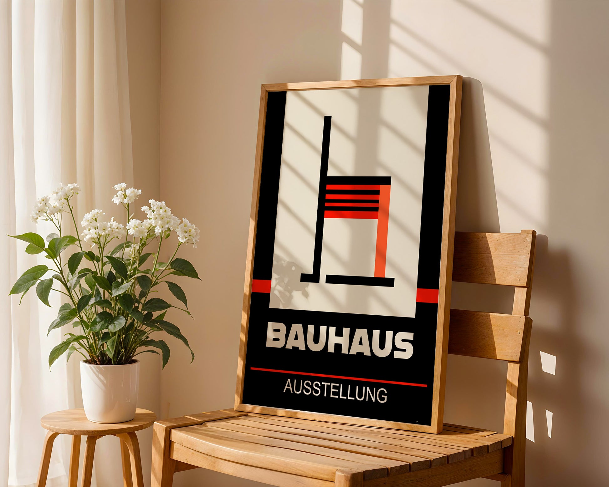 Black Chair Bauhaus Poster A72 - GroovyGrove