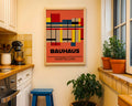 Multicolor Abstract Geometric Bauhaus Poster A74 - GroovyGrove