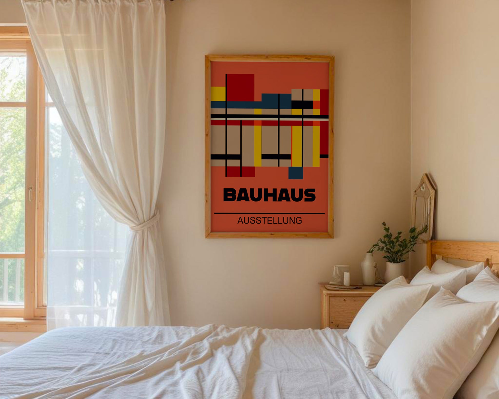 Multicolor Abstract Geometric Bauhaus Poster A74 - GroovyGrove