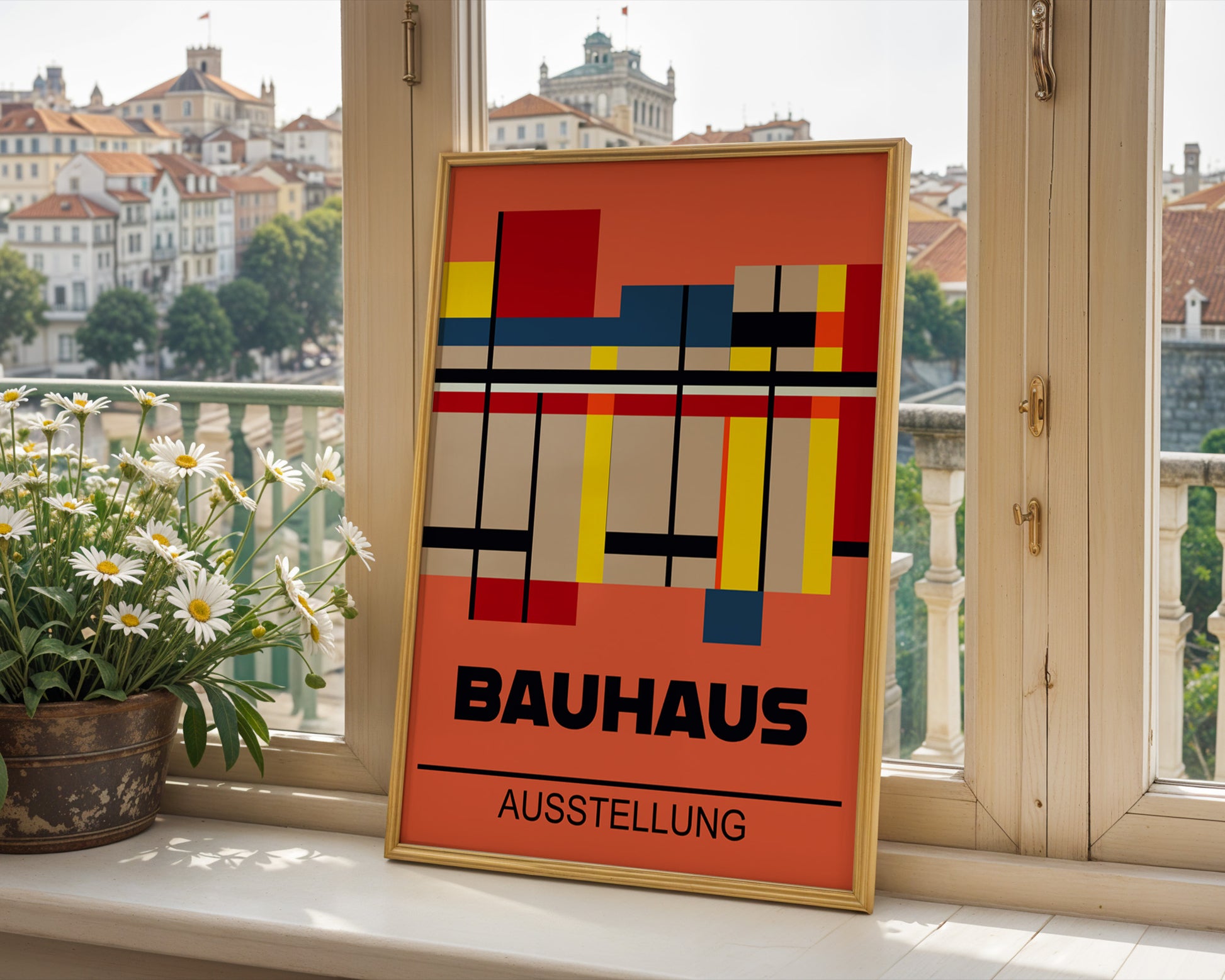 Multicolor Abstract Geometric Bauhaus Poster A74 - GroovyGrove