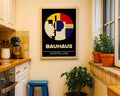 Black Abstract Circle Bauhaus Poster A75 - GroovyGrove