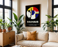 Black Abstract Circle Bauhaus Poster A75 - GroovyGrove