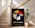 Black Abstract Circle Bauhaus Poster A75 - GroovyGrove