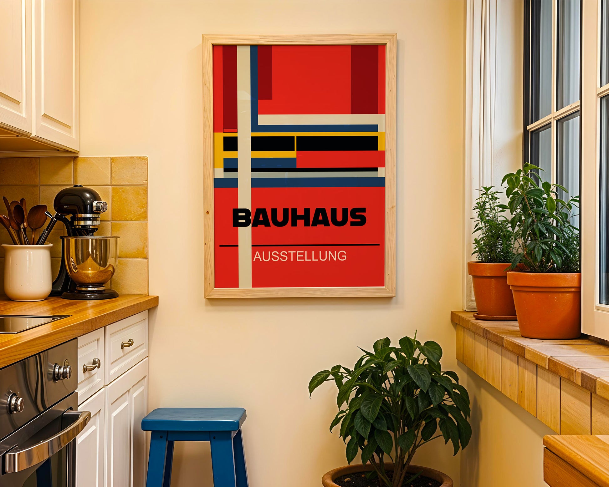 Abstract Geometric Bauhaus Poster A76 - GroovyGrove