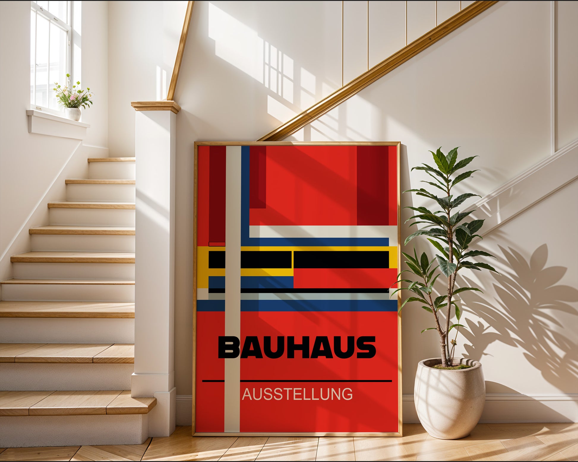 Abstract Geometric Bauhaus Poster A76 - GroovyGrove