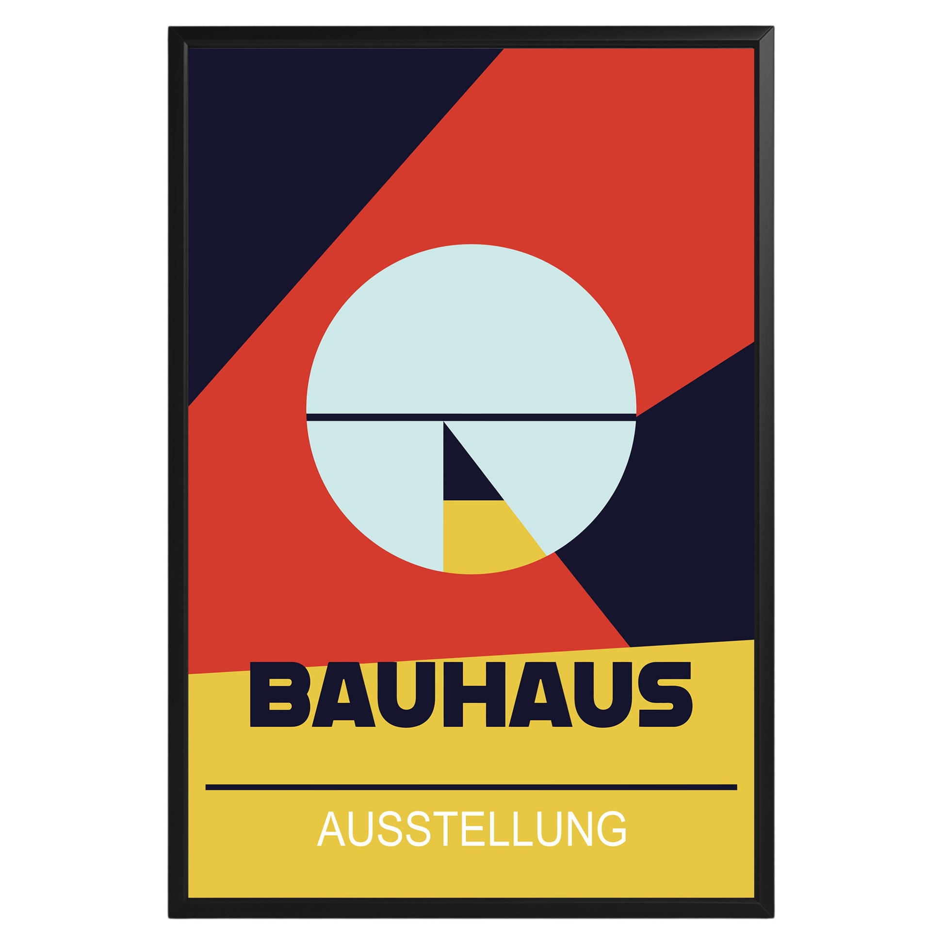 Abstract Geometric Bauhaus Poster A77 - GroovyGrove