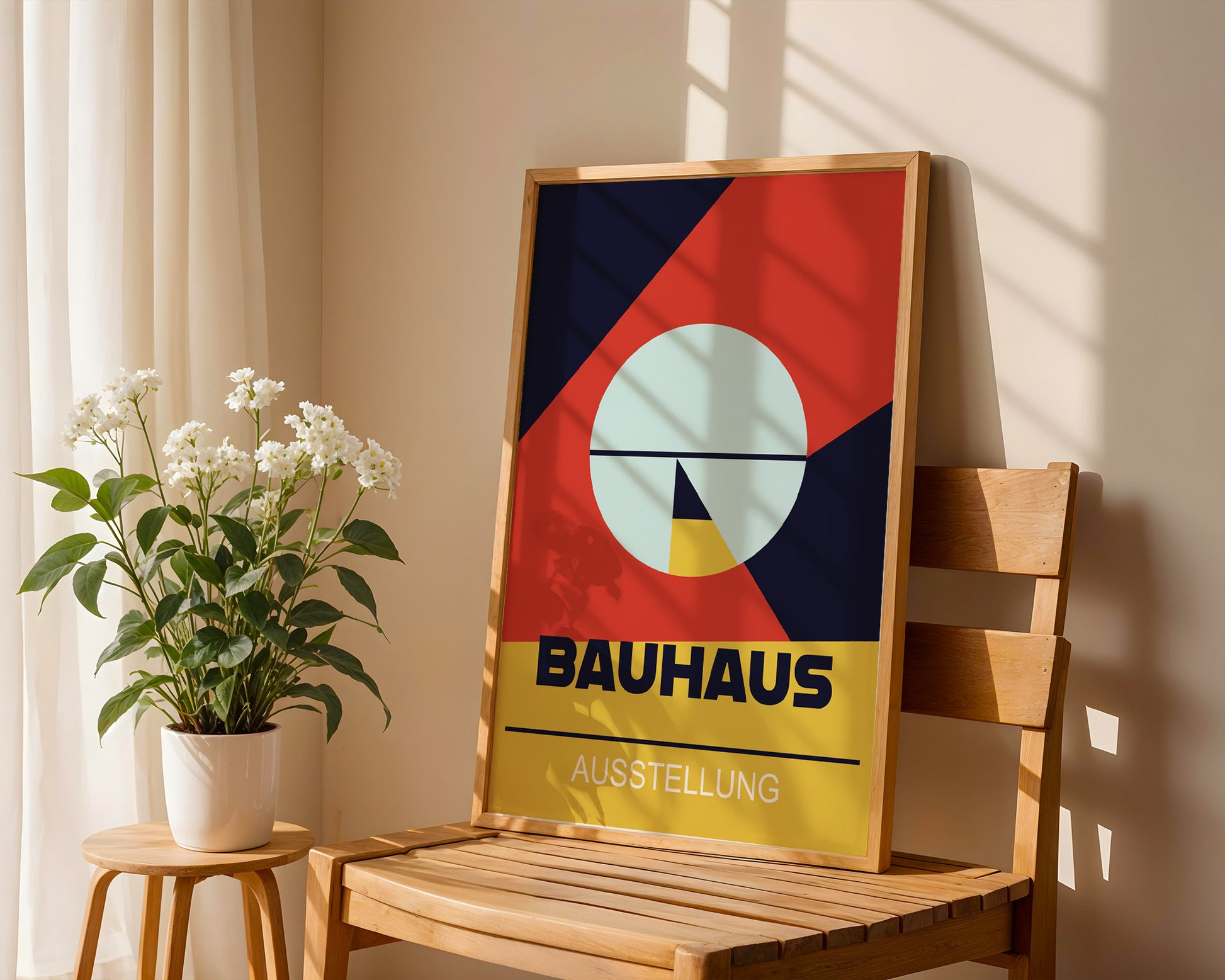 Abstract Geometric Bauhaus Poster A77 - GroovyGrove