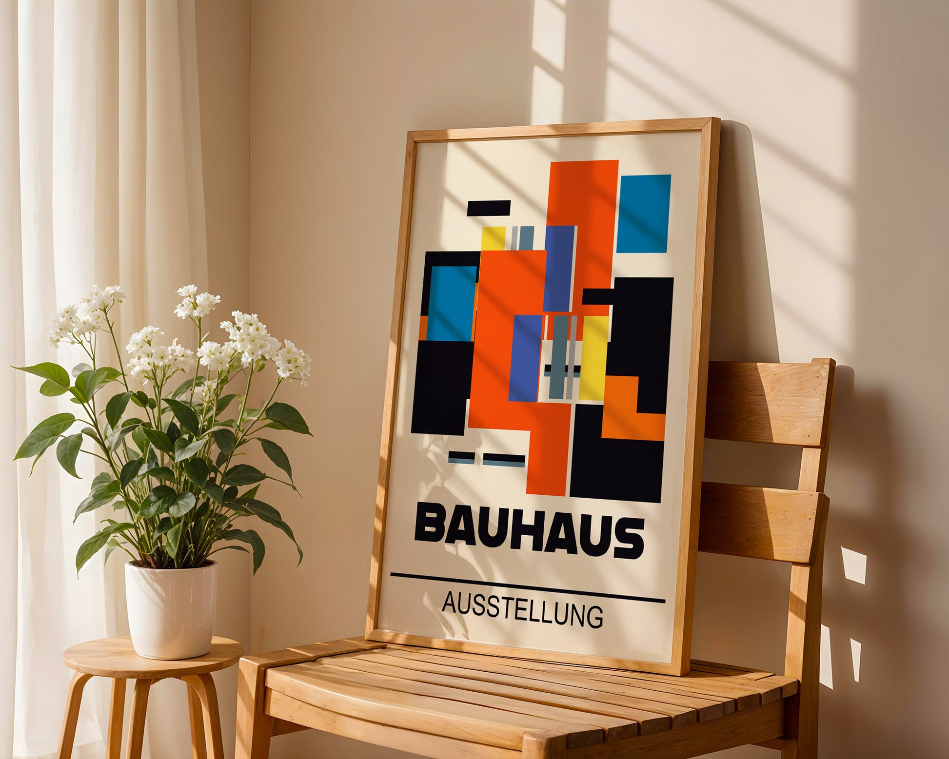 Abstract Geometric Bauhaus Poster A78 - GroovyGrove