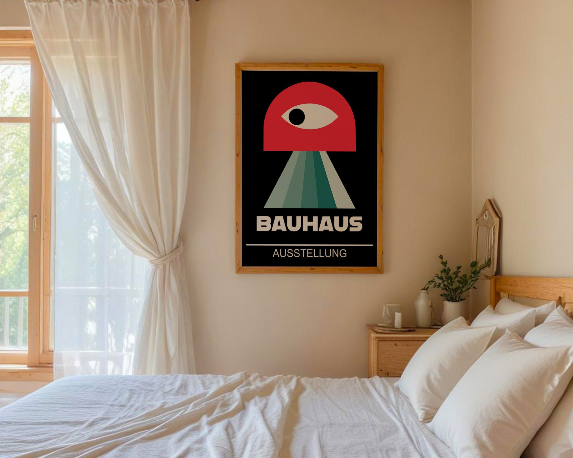 Abstract Geometric Eye Bauhaus Poster A79 - GroovyGrove